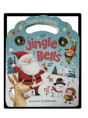 BUNDLE & SAVE 🎄Santa & Friends "Jingle Bells" Kids Board Book with Bells